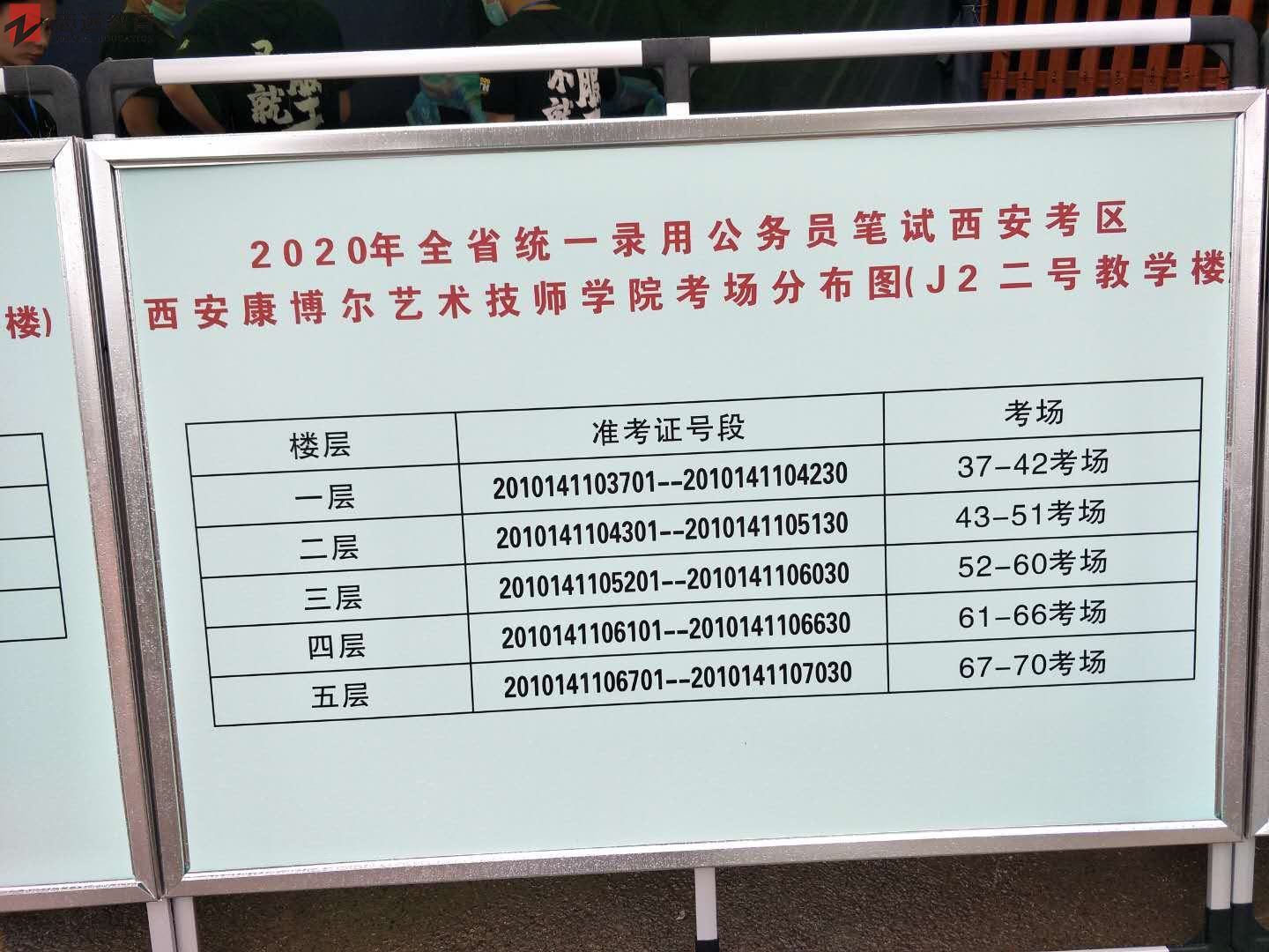 2020陕西公务员考试西安考点(西安康博尔艺术技师学院)(图3)
